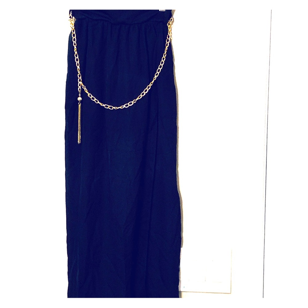 Long Black Skirts and Gold Chain